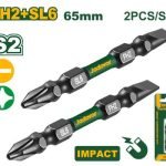 set de 2 embouts ph2+sl x65mm