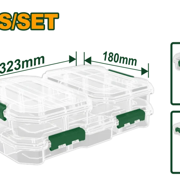 set de 3 boites transparentes jadever