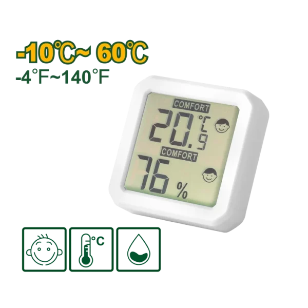 Compteur numérique d’humidité 0-100% et de température 10-60°c JDTM1501