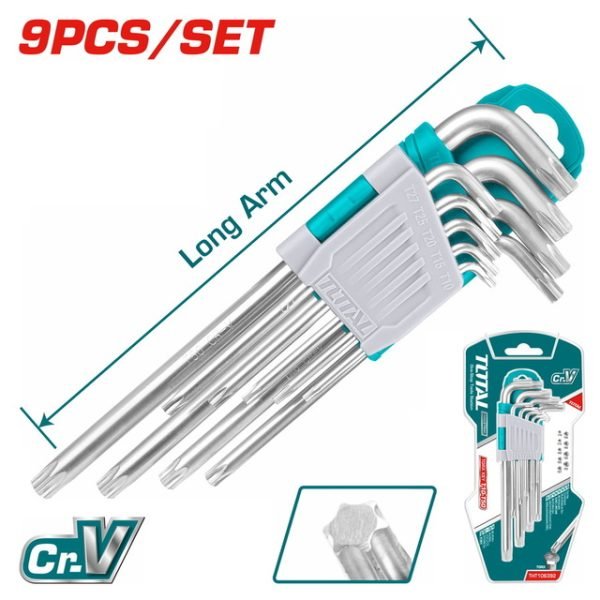 Jeu de 9 Clé Torx T10-T50