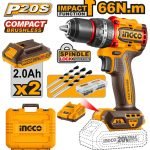 Perceuse Visseuse 20V 66NM 2 Batt Brushless