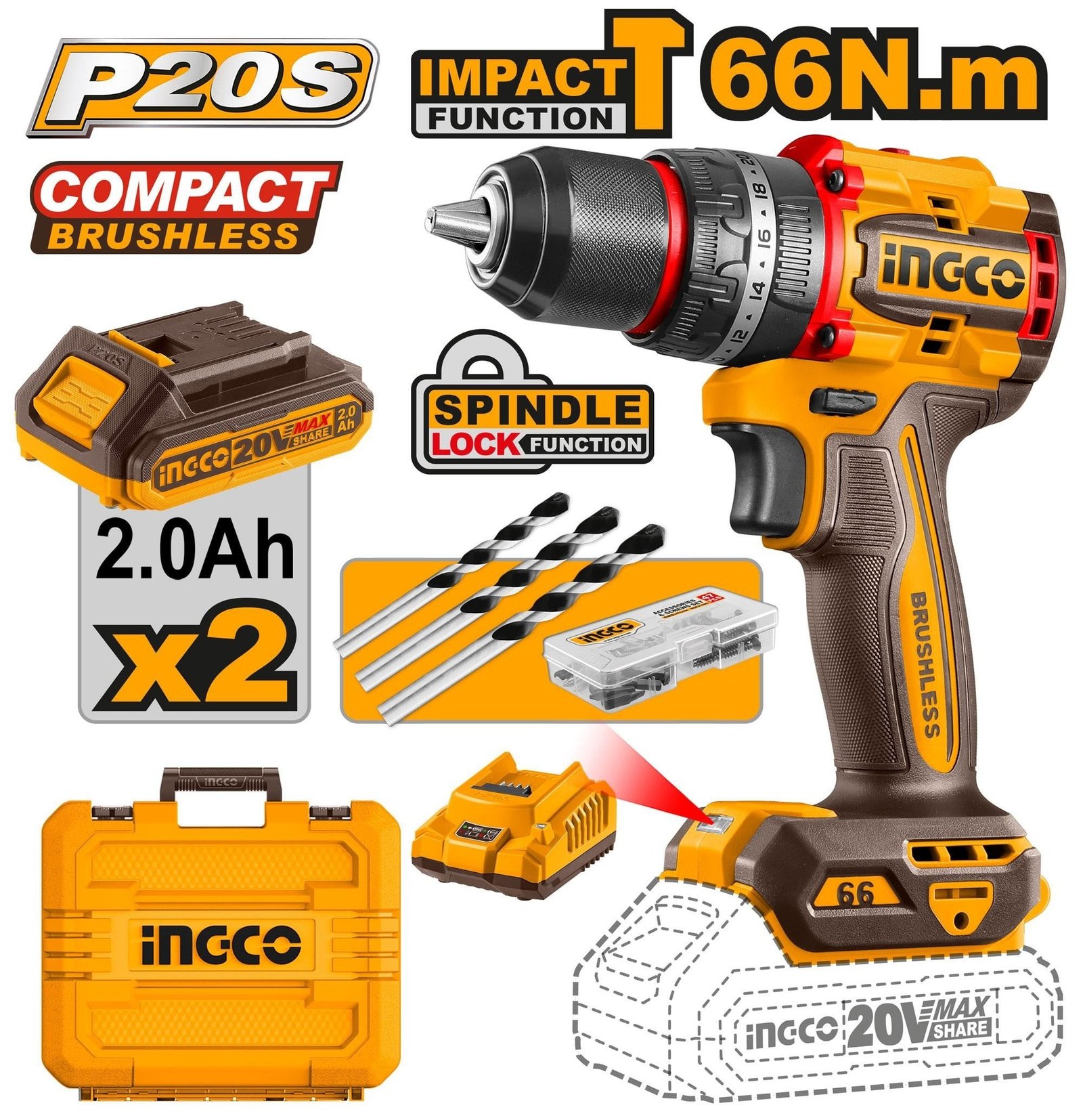 perceusevisseuse-20v-60nm-2batt-sans-charbons-si-prix-promo_86087281-fd9b-4b4b-a7f7-8faac7b6d218 Perceuse Visseuse 20V 66NM 2 Batt Brushless