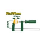 Pince en F 80x300mm avec poignée en plastique JDCP2181