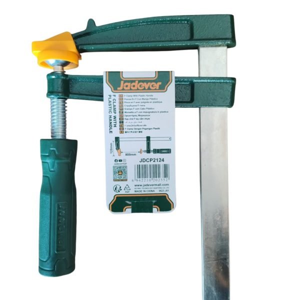 Pince en F 120x800mm avec poignée en plastique JDCP2124