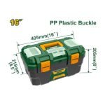 Set de 3 Boîtes à Outils en Plastique 13″ 16″ 19″ JDTB2103