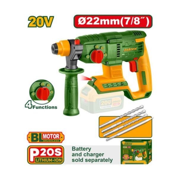 Marteau perforateur brushless 20v 22mm sans batterie sans chargeur JDLM15220