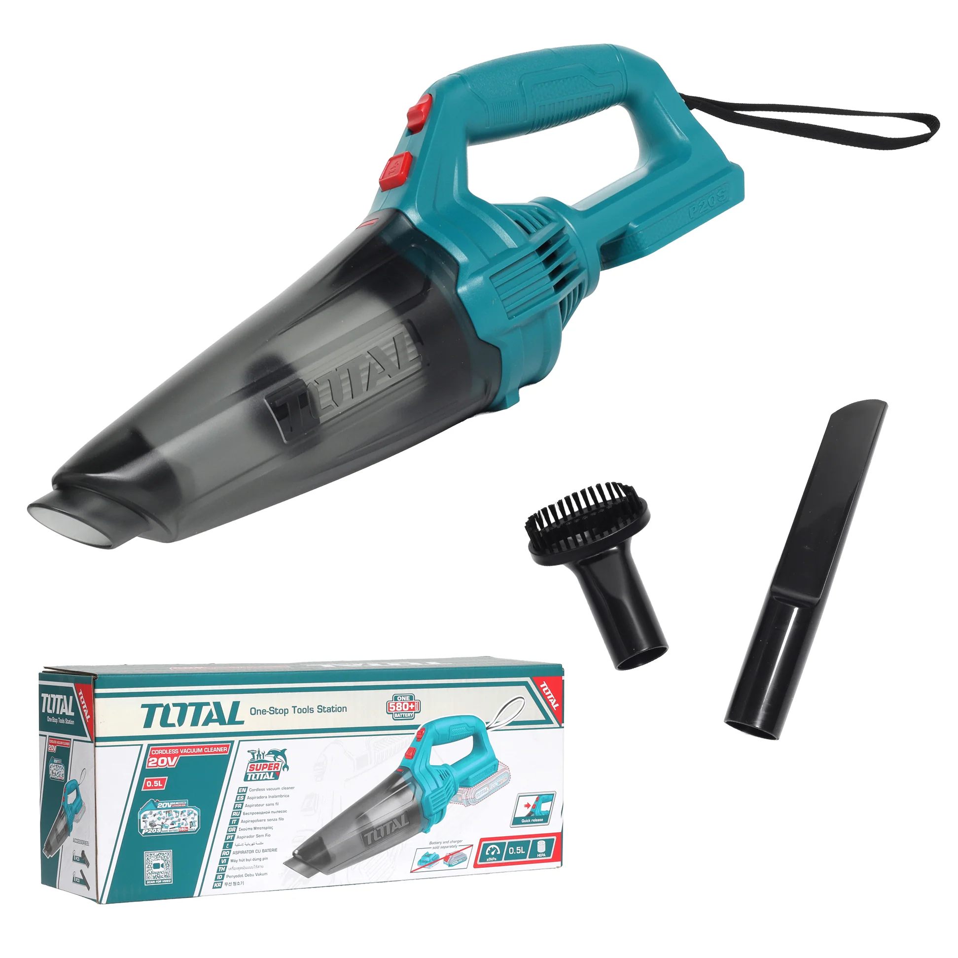total-li-ion-20v-cordless-vacuum-cleaner-tvli20161-0 Aspirateur sans fil 20V – 0,5 L TVLI201261